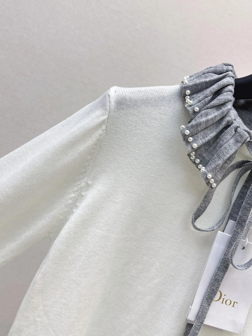 Pearl Ruffle Knit Top