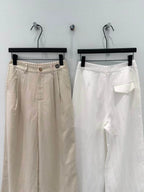 Pocket Vest Wide Leg Pant Set