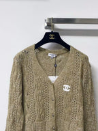 Fall Cropped V-Neck Cardigan