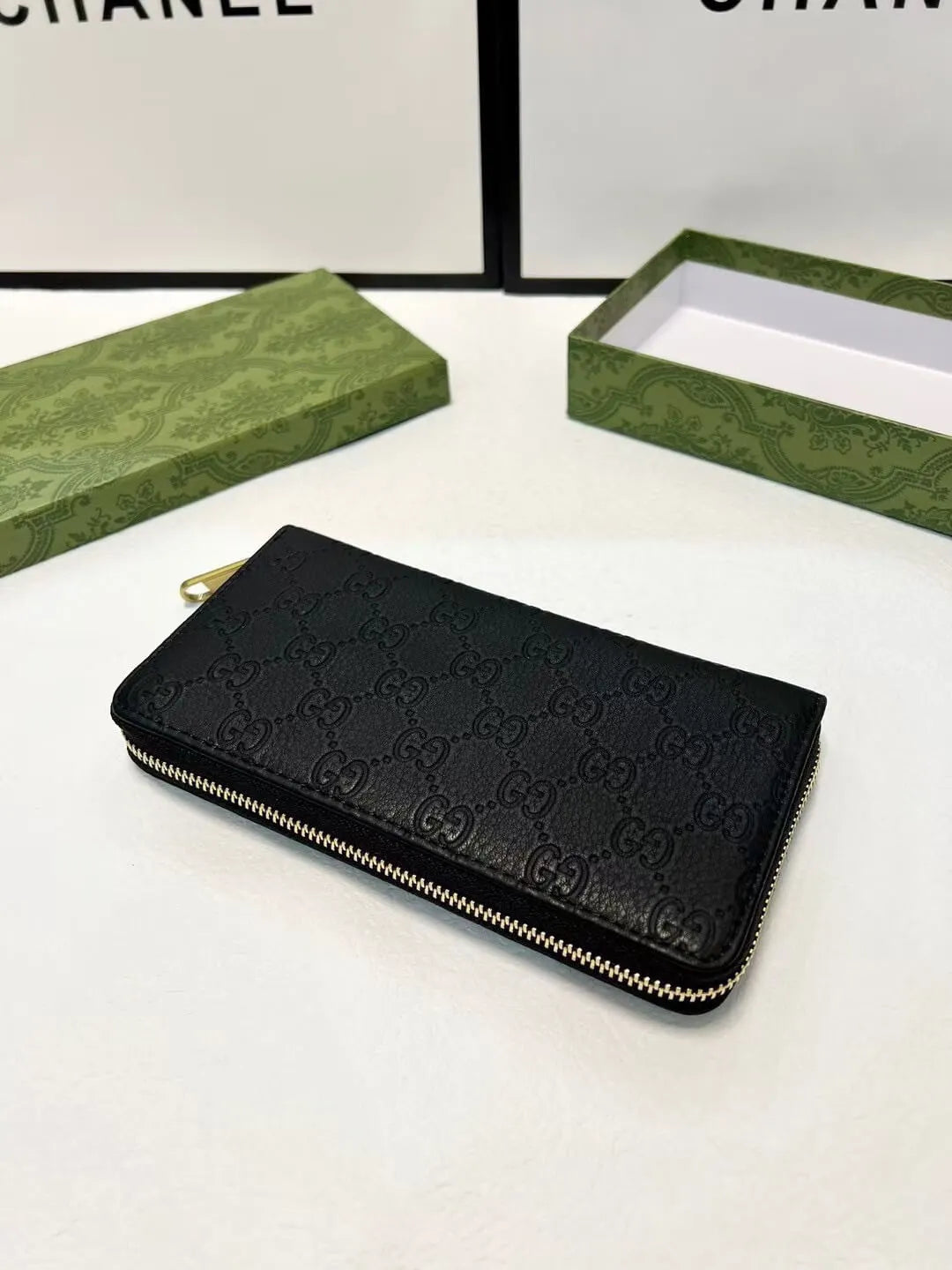 Bee-Accent Long Zip Wallet