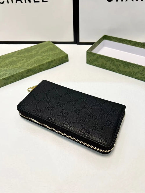 Bee-Accent Long Zip Wallet