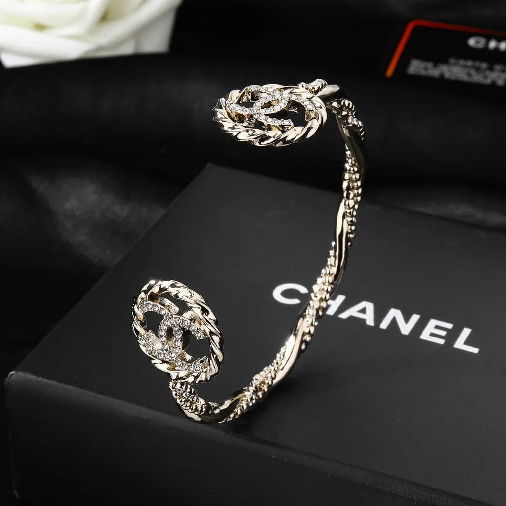 Diamond-Encrusted Cuff Bracelet