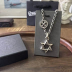 Street Style Hexagram Design Necklace