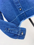 Dark Blue Irregular Denim Set