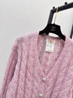 Cable Knit V-Neck Cardigan
