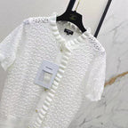 Scallop Edge Crochet Short Sleeve