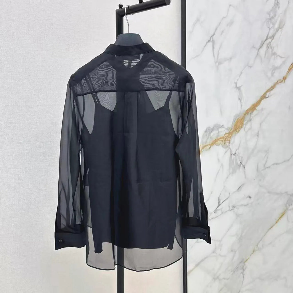 Ruffled Collar Two-Piece Shirt