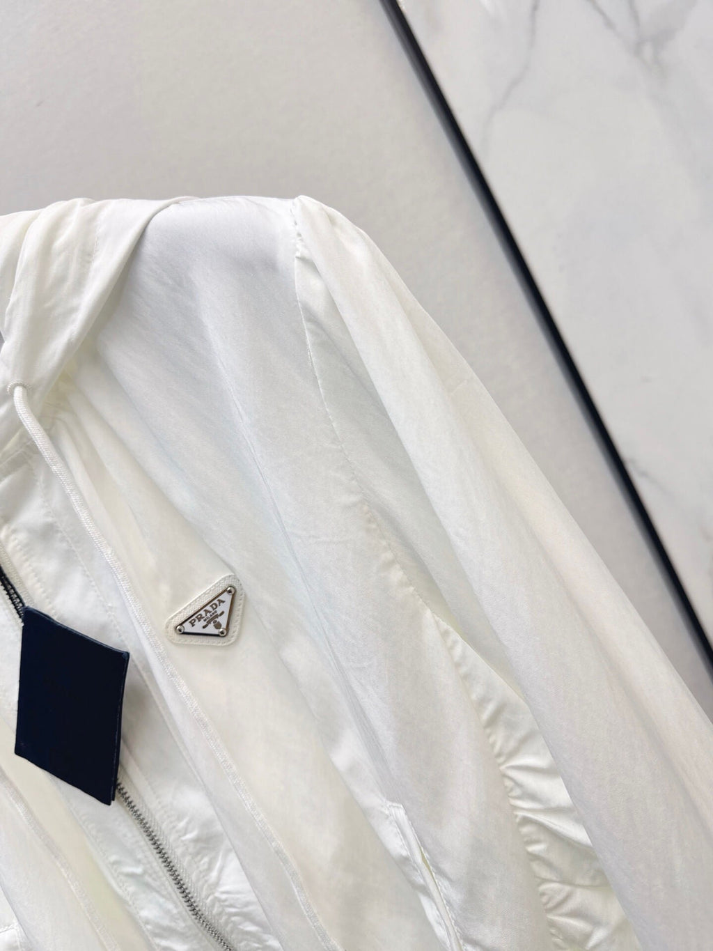 Triangle Hooded Cropped Jacket