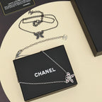 Minimalist Butterfly Diamond Necklace