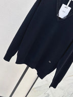 Lace V-neck Knit Top
