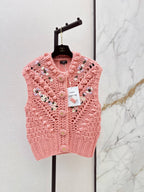 Chunky Knit Vest Cardigan
