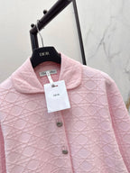 Lattice Button Knit Cardigan