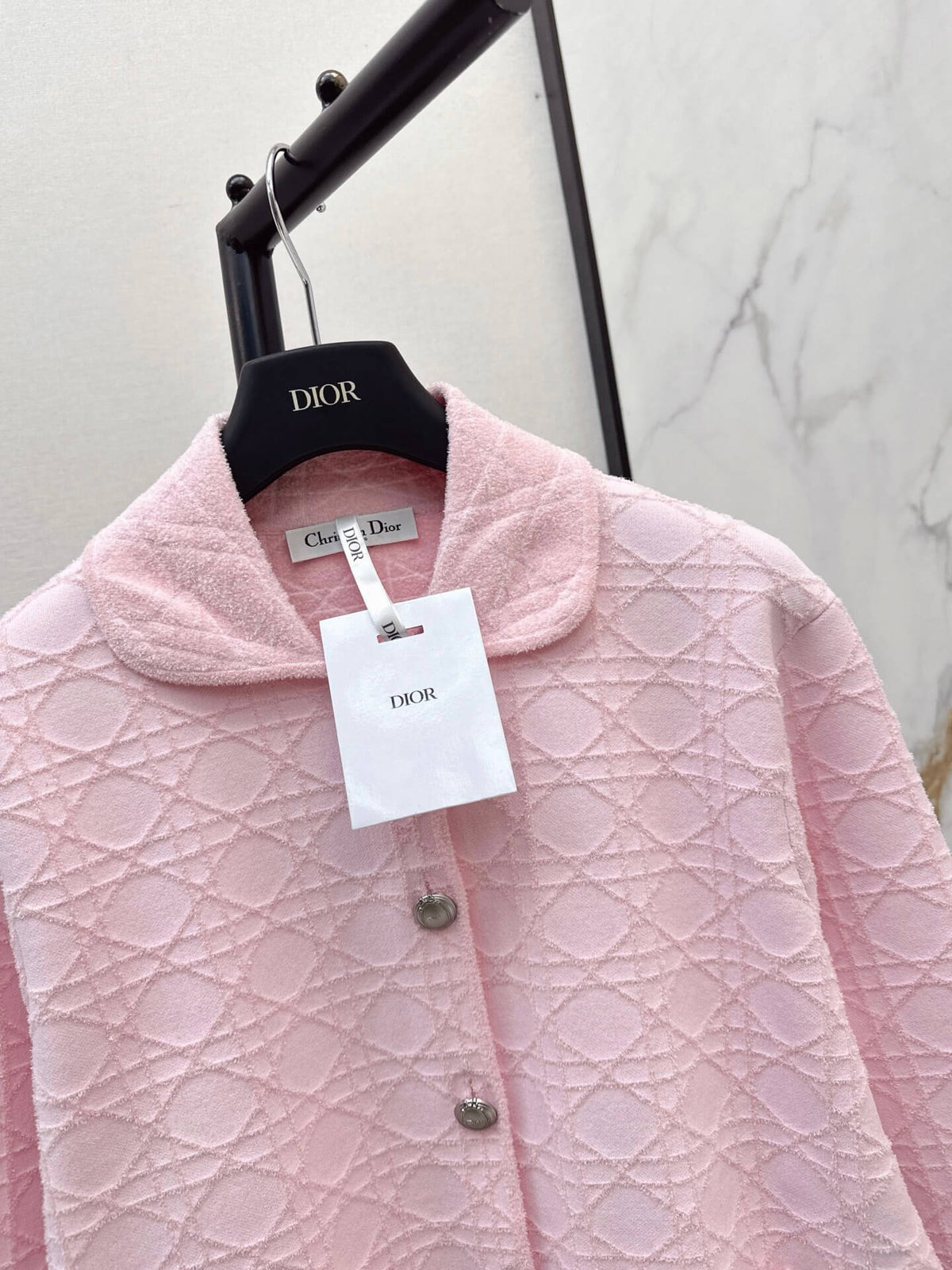 Lattice Button Knit Cardigan