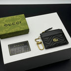 Chevron Leather Hook Card Holder