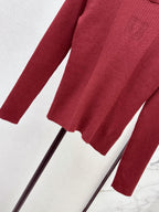 Slim Fit Long Sleeve Knit Top