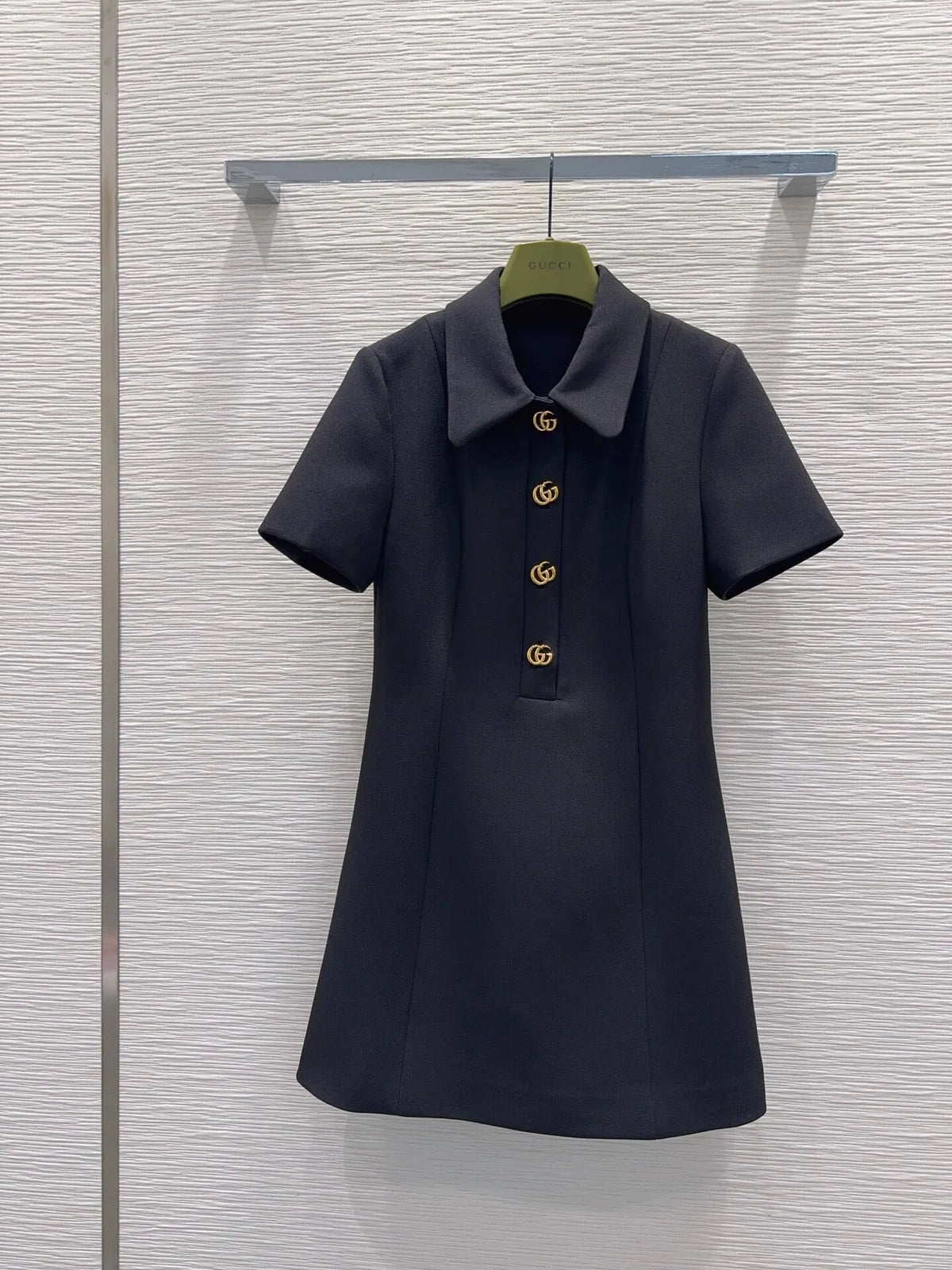 Lapel Slim Wool Dress
