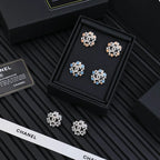 Floral Cluster Stud Earrings