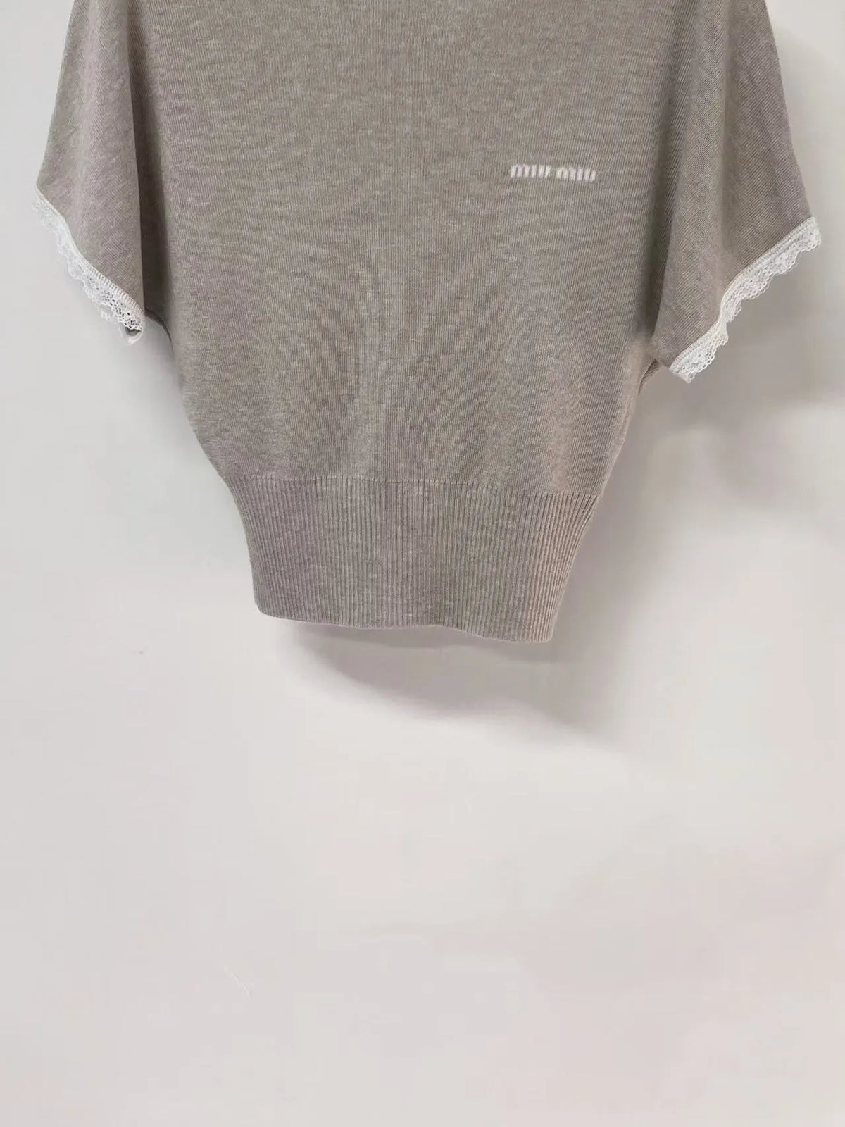Minimalist Lace Trim Top