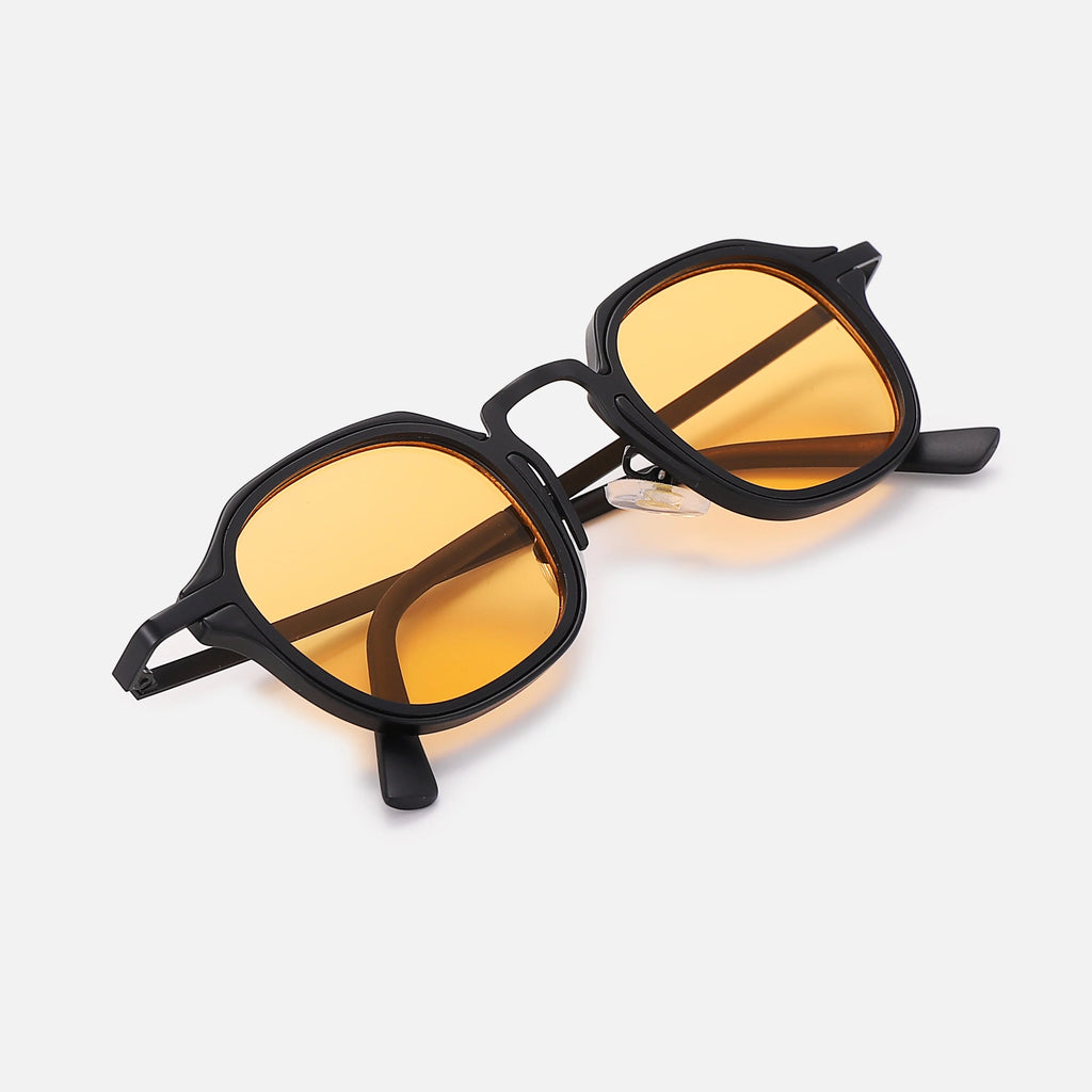 Geometric Thick‑Rim Sunglasses
