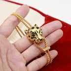 Classic Vintage Panther Head Double-Layer Bracelet