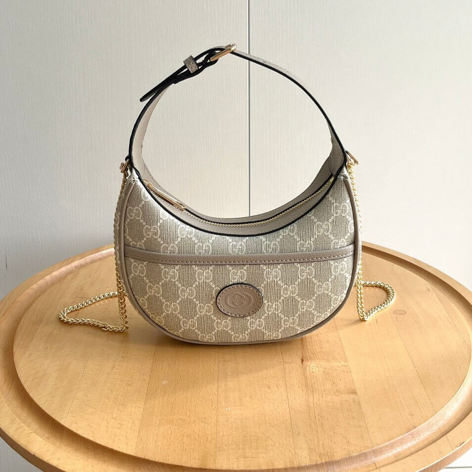 Vintage Crescent-Shaped Handheld Shoulder Bag