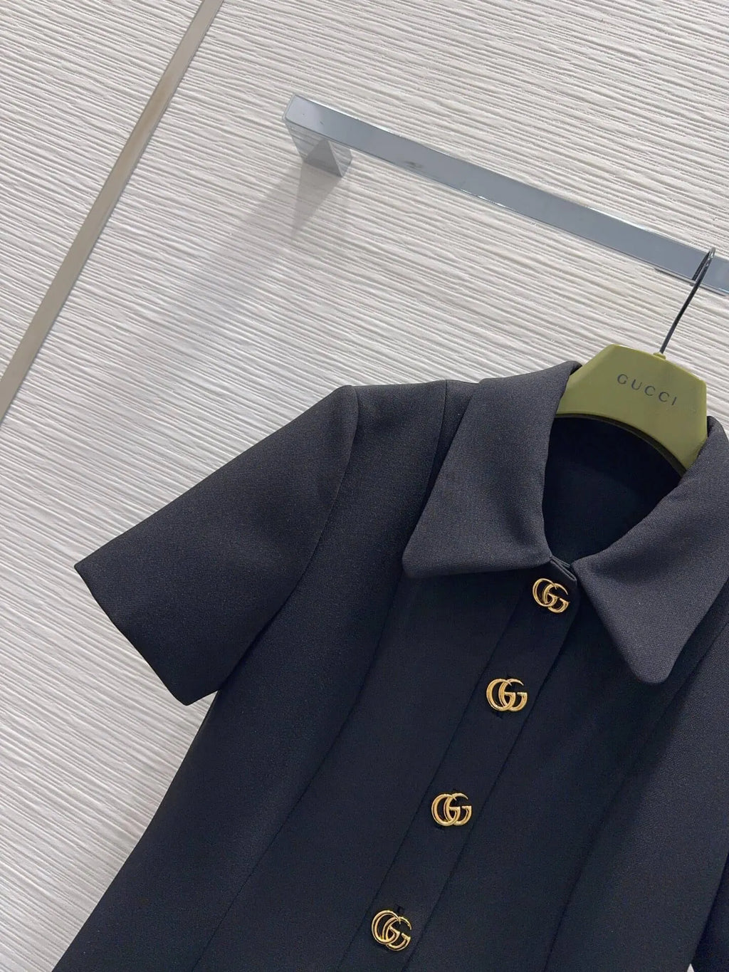 Lapel Slim Wool Dress