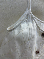 Diamond Stitch Crop Cami Top