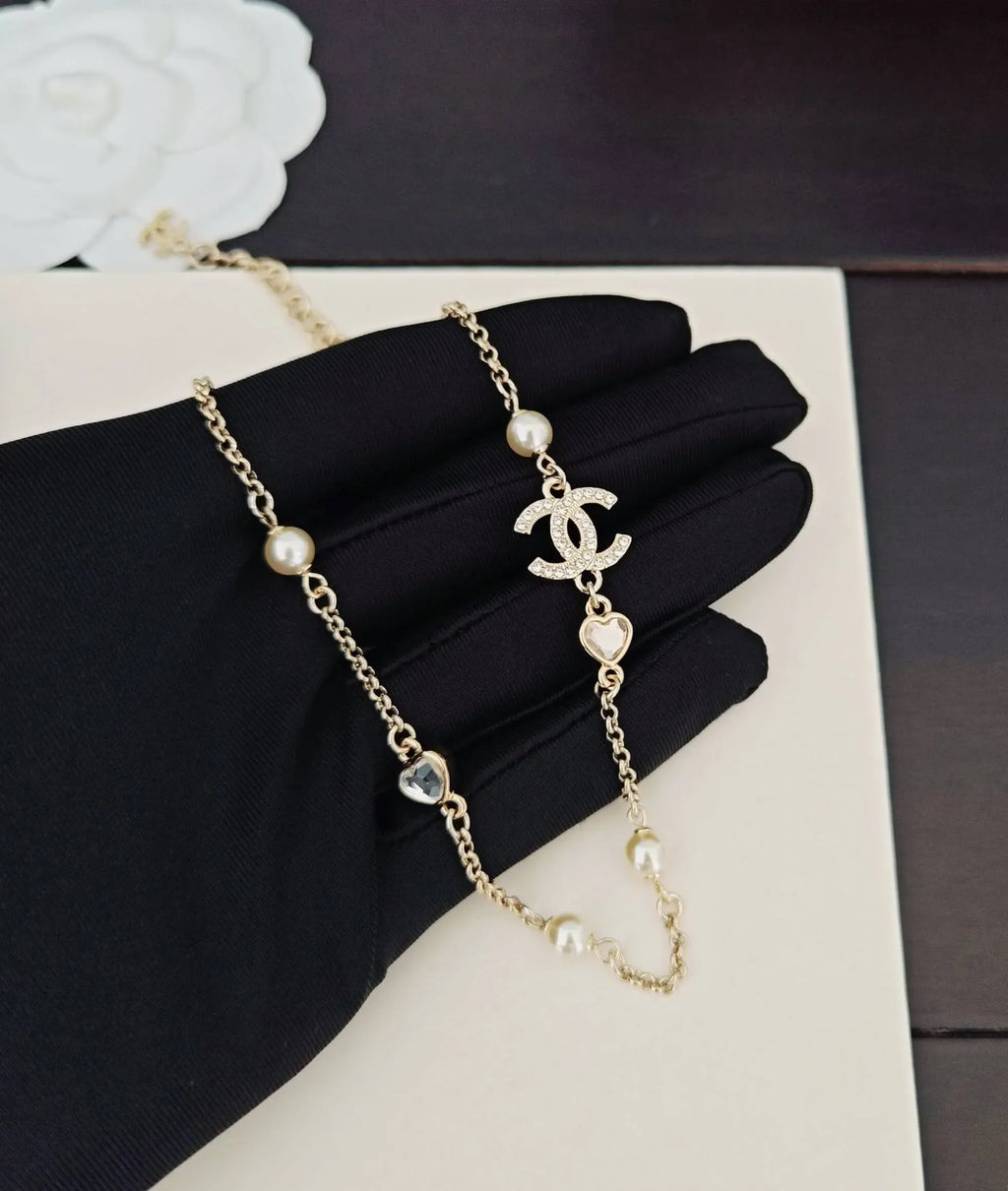 Trendy Heart Charm Necklace
