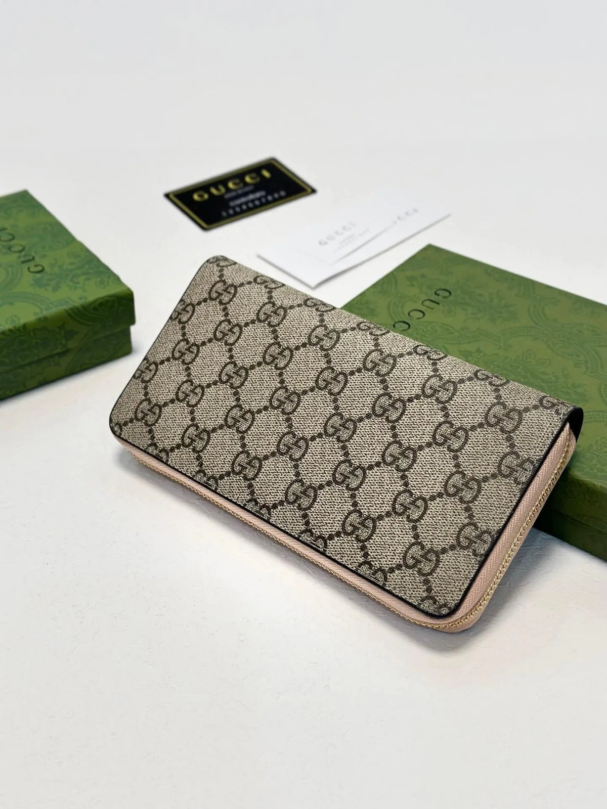 Multi-Color Patterned Long Zip Wallet