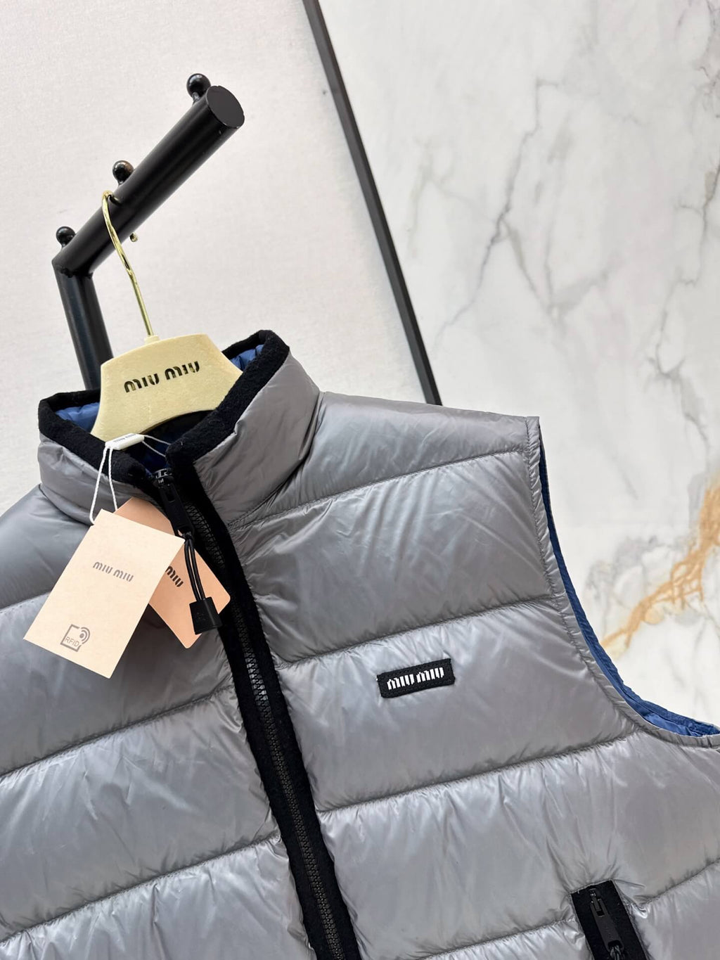 Stand Collar Quilted Vest