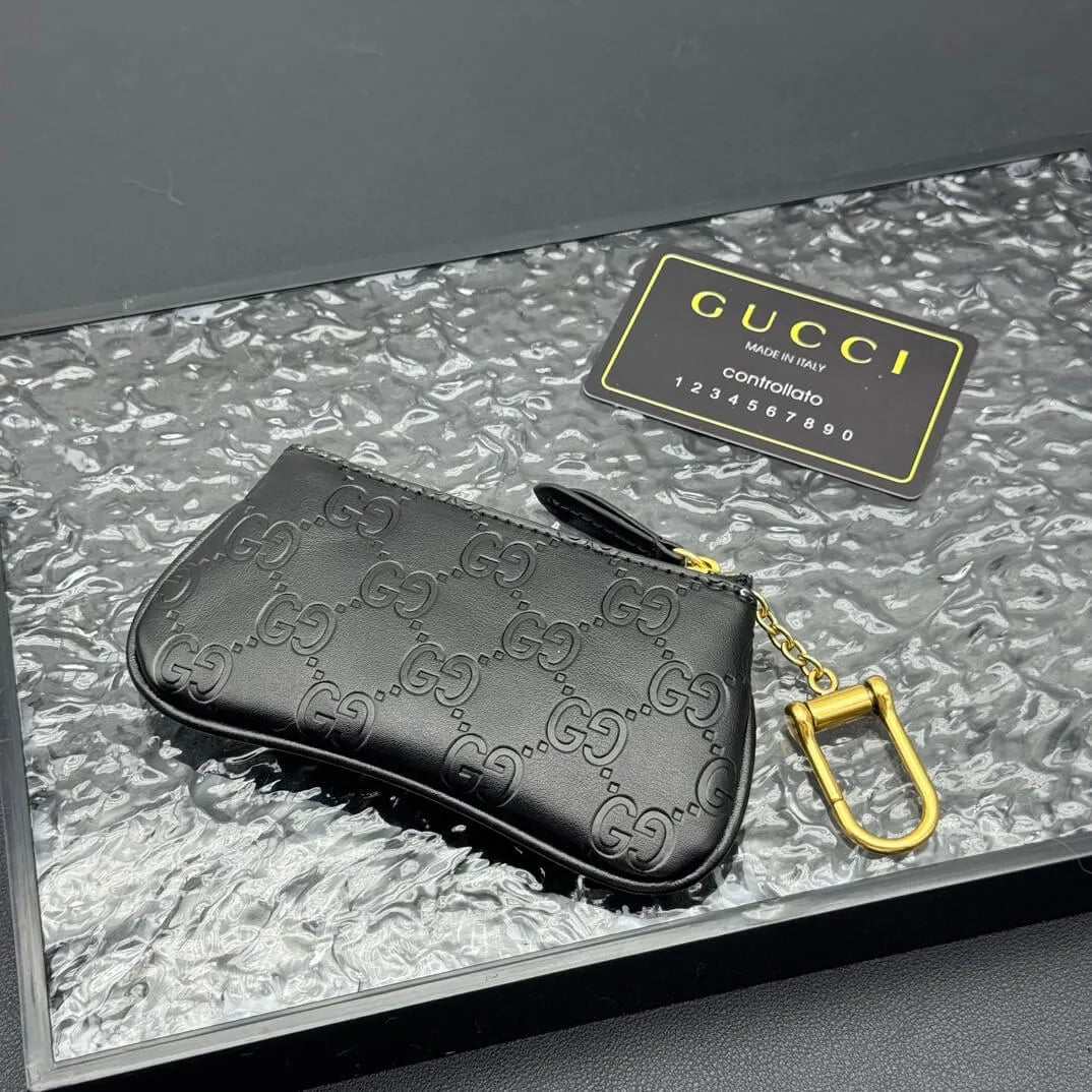 Black-Weave Subtle Pattern Wallet