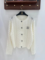 Scalloped Hollow Knit Cardigan