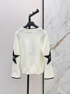 Star Pattern Long Sleeve Knit Top