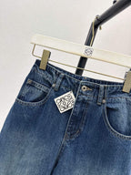 Segmented Baggy Denim Pants