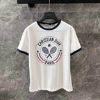 Tennis Racket Print T-Shirt