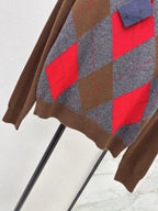 Grey Diamond Vintage Sweater