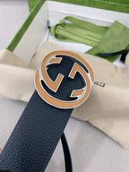 Fashionable Reversible Metal Buckle Belt