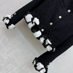 Floral Trim Tweed Jacket