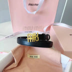 Fashionable Letter Cut-Out Buckle Belt