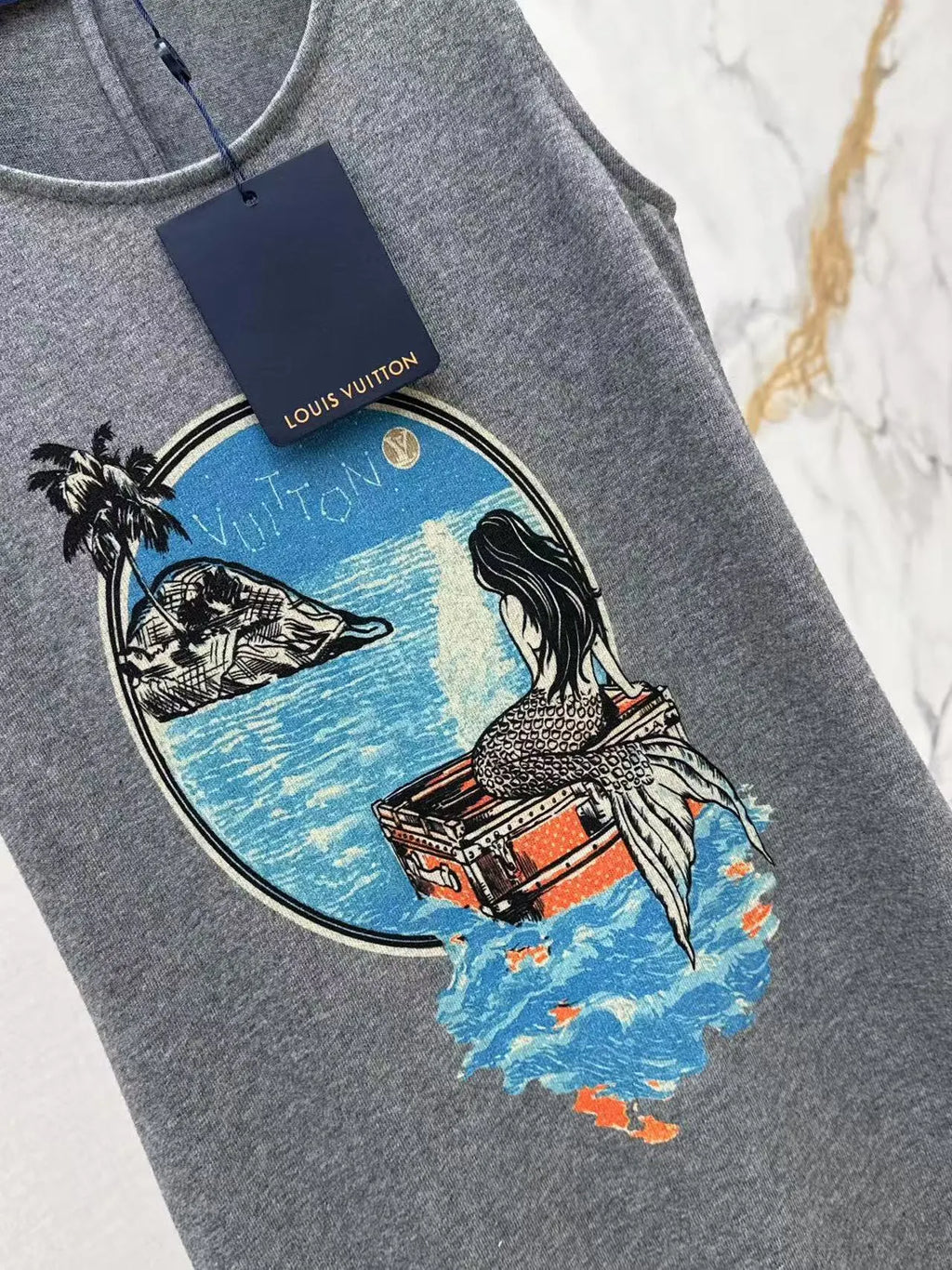 Casual Mermaid Print Dress