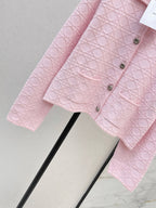 Lattice Button Knit Cardigan
