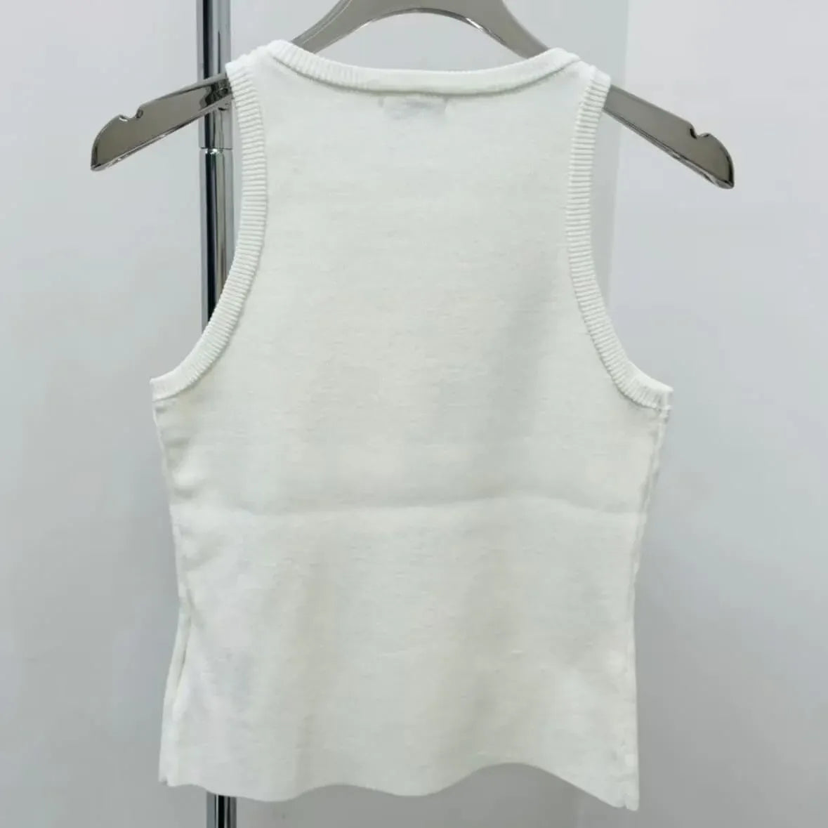 Casual Pink Diamond-Encrusted Vest