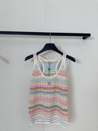 Wave Pattern Gradient Vest