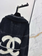 Lapel Mohair Mid-length Cardigan