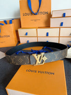 New Style Retro-Pattern Calfskin Leather Belt