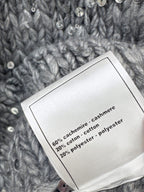 Sequin Chunky Knit Ruffle Vest