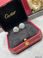 Diamond Twist Stud Earrings