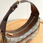 Vintage Crescent-Shaped Handheld Shoulder Bag