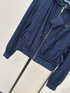 Triangle Hooded Cropped Jacket