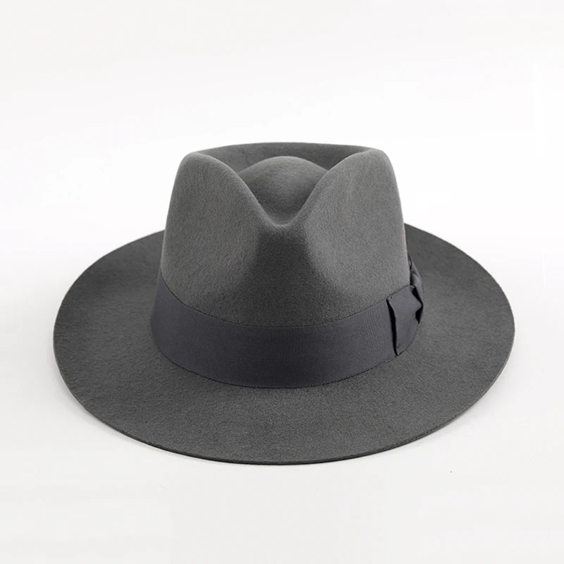 Retro Band‑Detail Fedora Hat